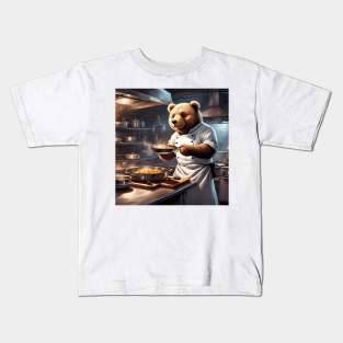 Teddy as a Chef Kids T-Shirt